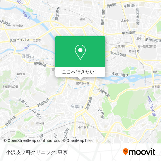 小沢皮フ科クリニック地図