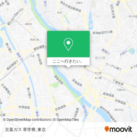 京葉ガス 草学寮地図