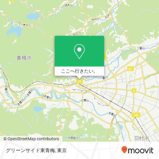 グリーンサイド東青梅地図