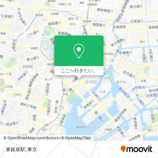 東銀座駅地図