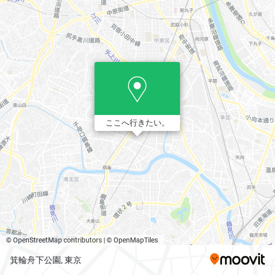 箕輪舟下公園地図