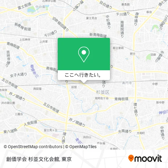 創価学会 杉並文化会館地図