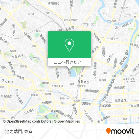 池之端門地図