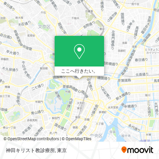 神田キリスト教診療所地図