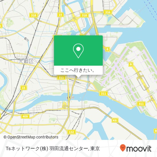 Tsネットワーク(株) 羽田流通センター地図
