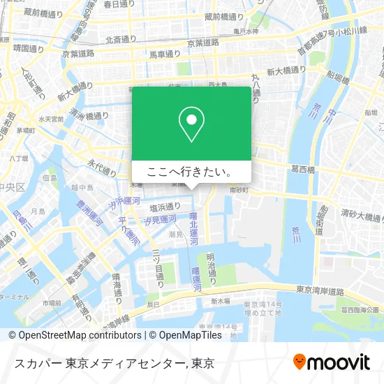 スカパー 東京メディアセンター地図