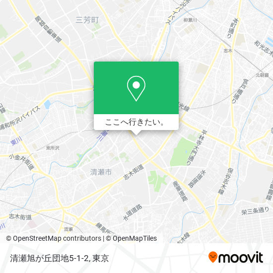 清瀬旭が丘団地5-1-2地図