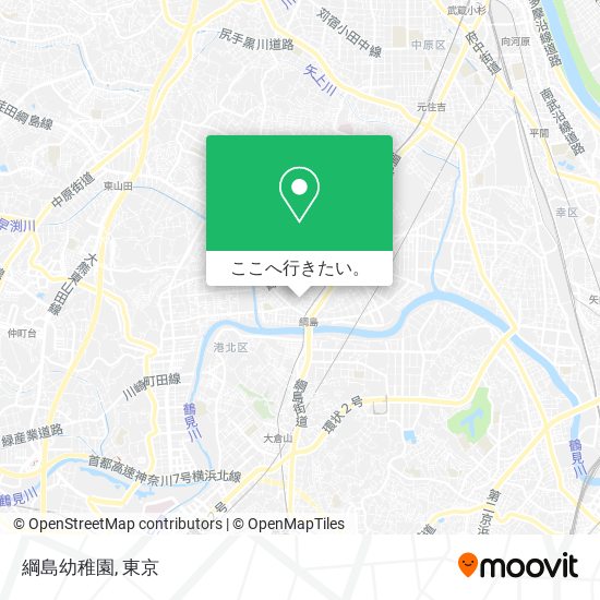 綱島幼稚園地図