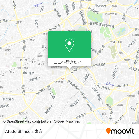 Atedo Shinsen地図