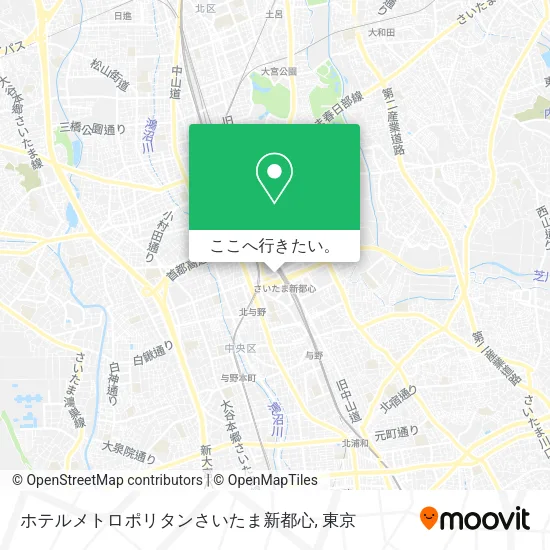 ホテルメトロポリタンさいたま新都心地図