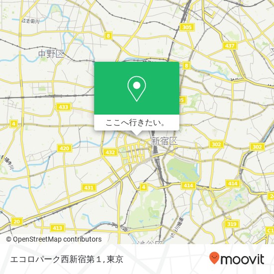 エコロパーク西新宿第１地図