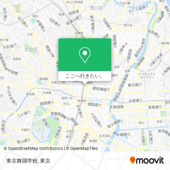 東京舞踊学校地図