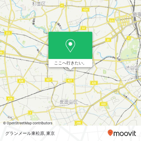 グランメール東松原地図