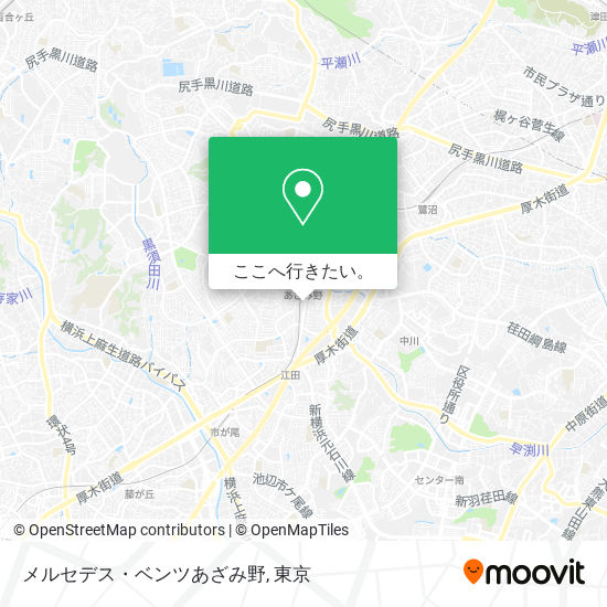 メルセデス・ベンツあざみ野地図