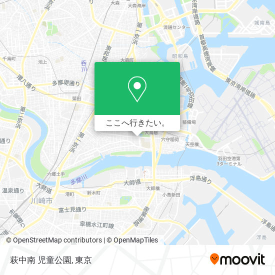 萩中南 児童公園地図