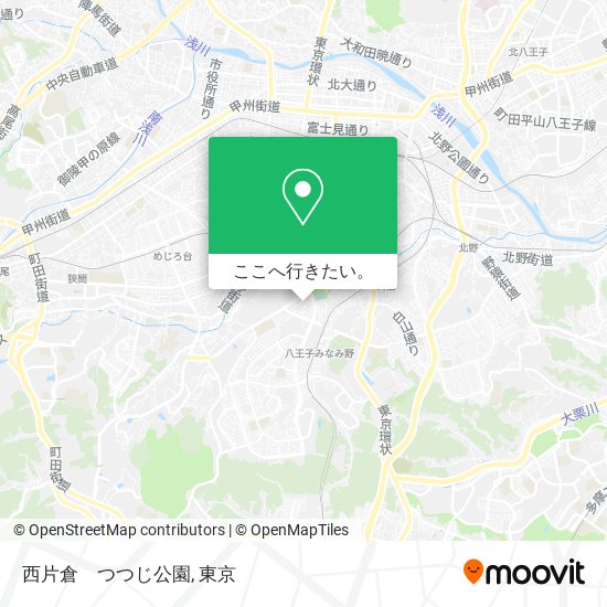 西片倉　つつじ公園地図