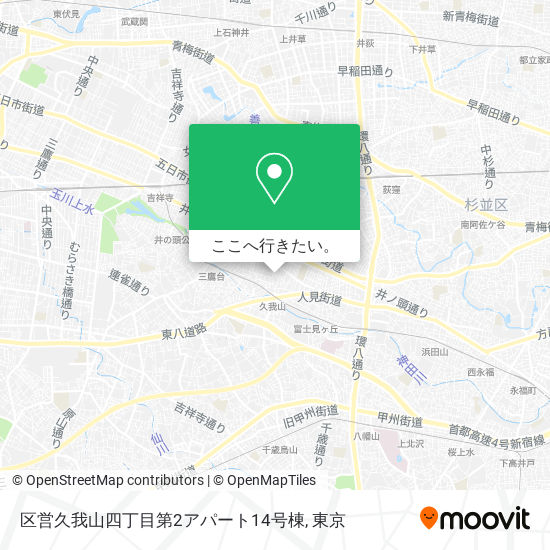 区営久我山四丁目第2アパート14号棟地図