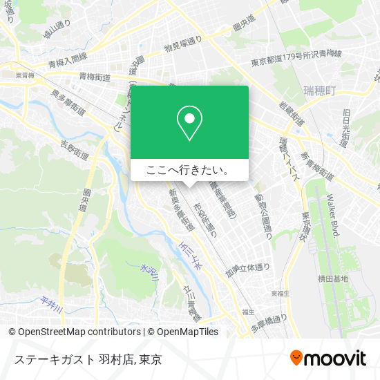 ステーキガスト 羽村店地図