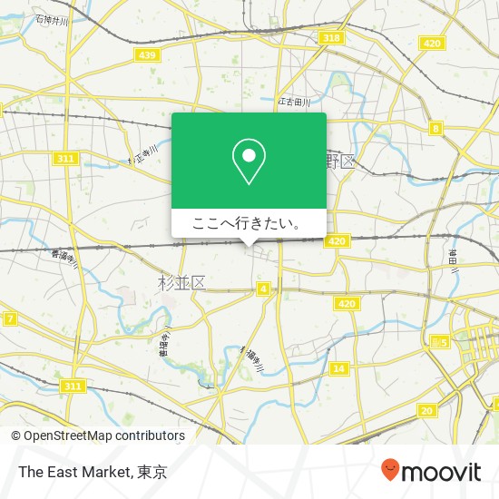 The East Market地図