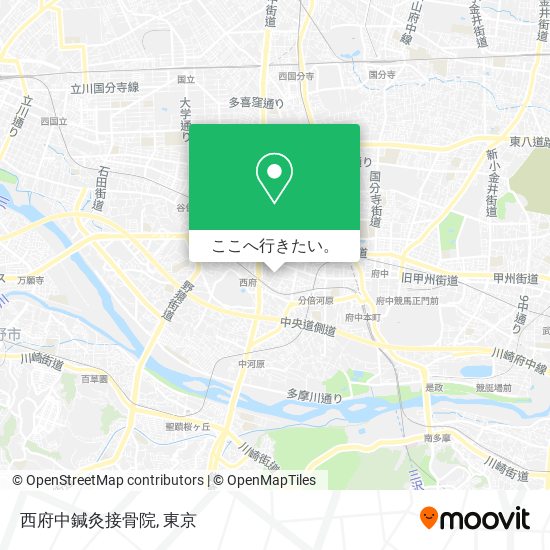 西府中鍼灸接骨院地図
