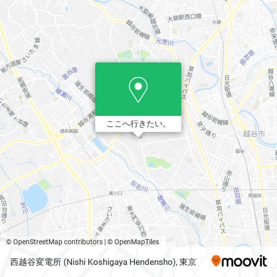 西越谷変電所 (Nishi Koshigaya Hendensho)地図