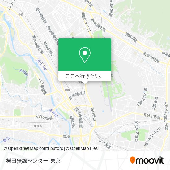 横田無線センター地図