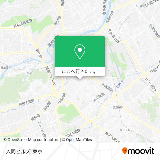 入間ヒルズ地図