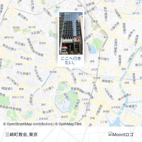 三崎町教会地図