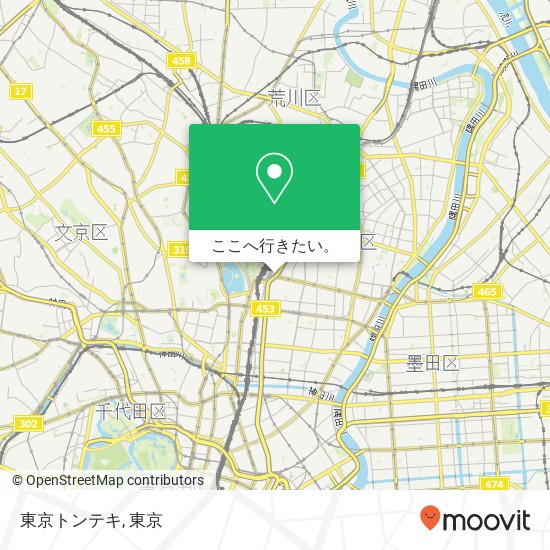 東京トンテキ地図