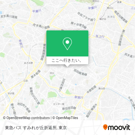 東急バス すみれが丘折返所地図