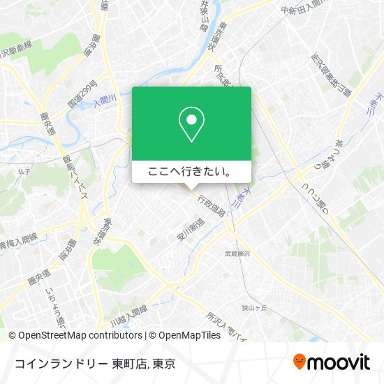 コインランドリー 東町店地図