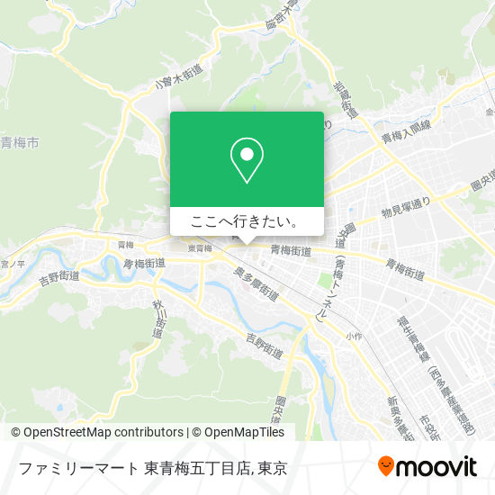 ファミリーマート 東青梅五丁目店地図
