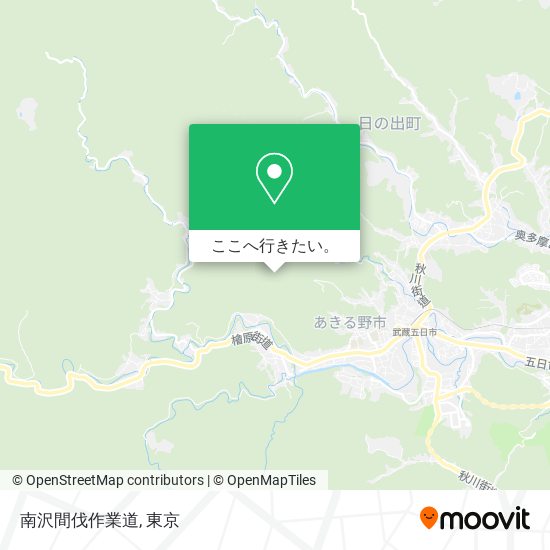 南沢間伐作業道地図