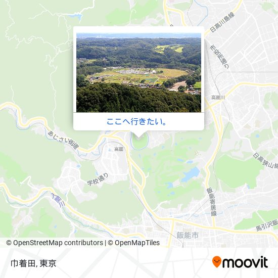 巾着田地図