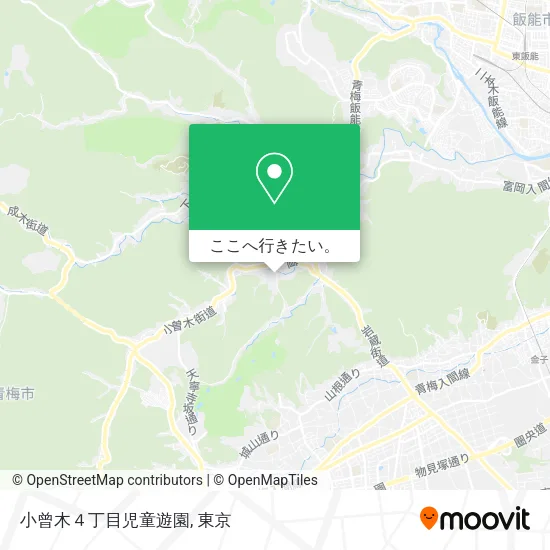 小曾木４丁目児童遊園地図