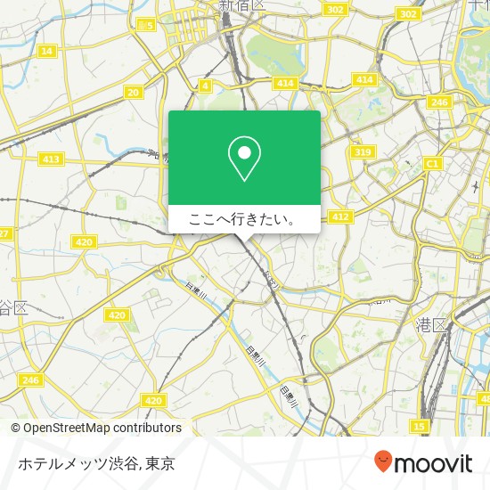 ホテルメッツ渋谷地図