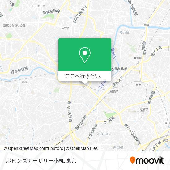 ポピンズナーサリー小机地図