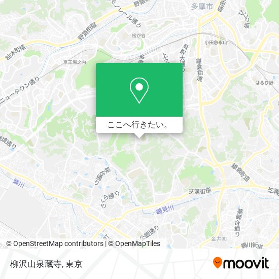 柳沢山泉蔵寺地図