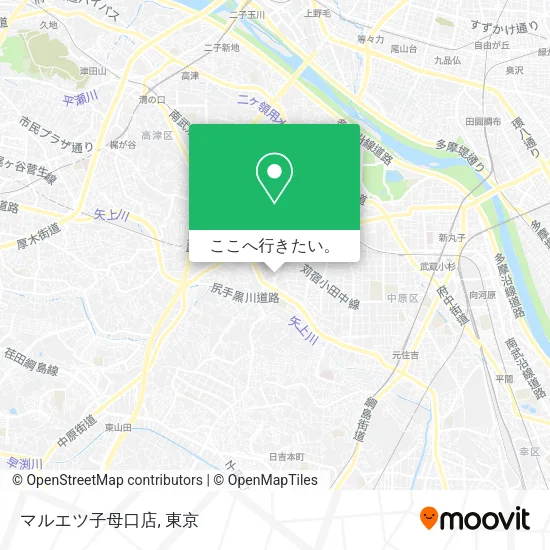 マルエツ子母口店地図