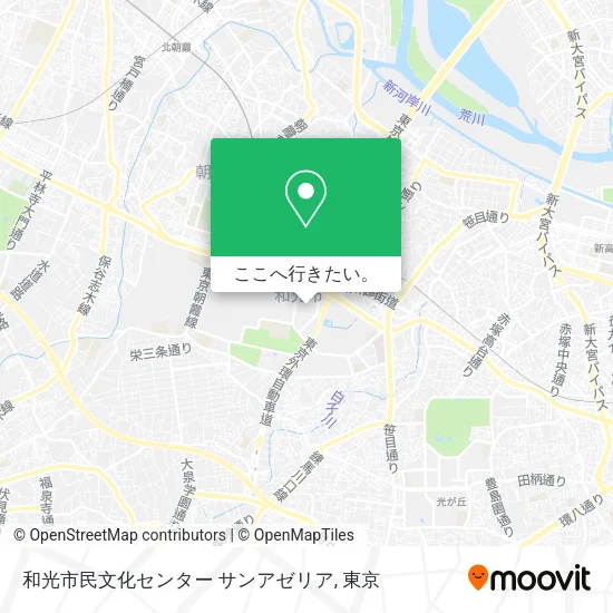 和光市民文化センター サンアゼリア地図