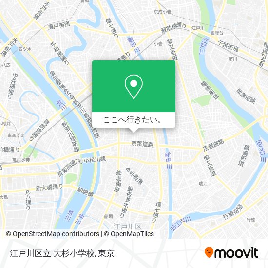 江戸川区立 大杉小学校地図