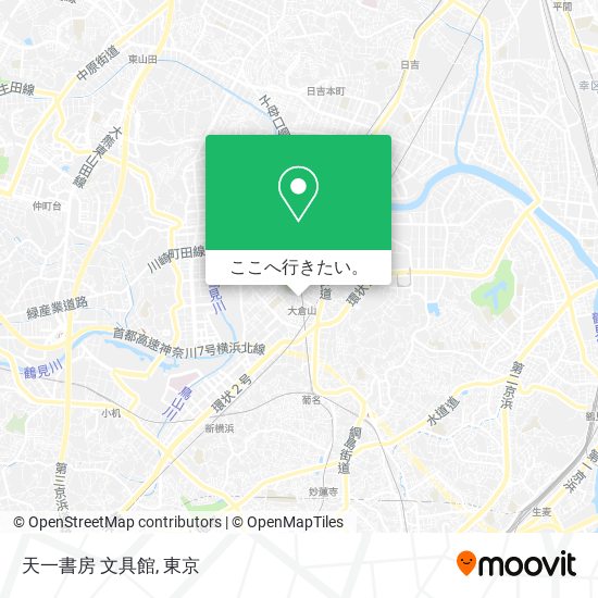 天一書房 文具館地図