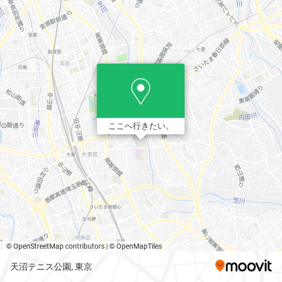 天沼テニス公園地図