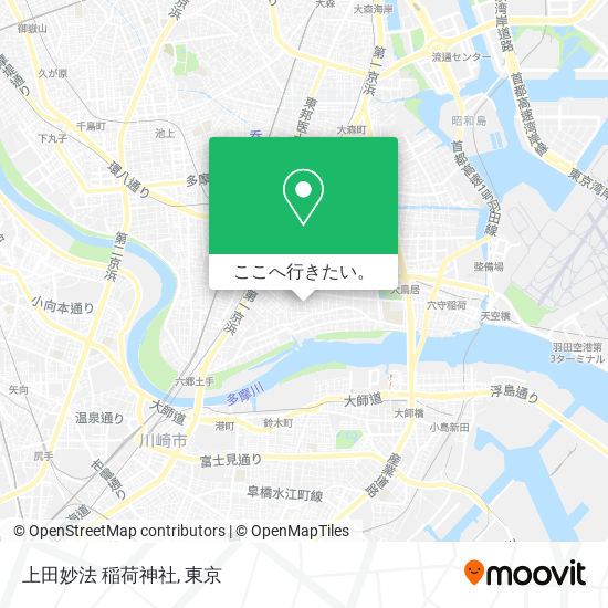 上田妙法 稲荷神社地図