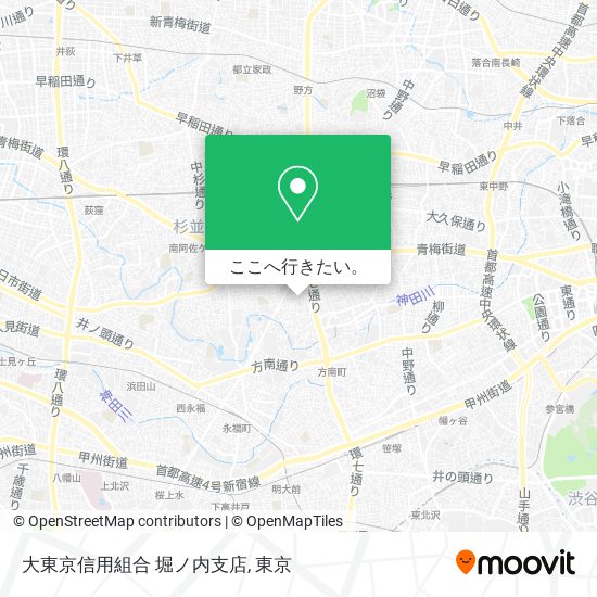 大東京信用組合 堀ノ内支店地図
