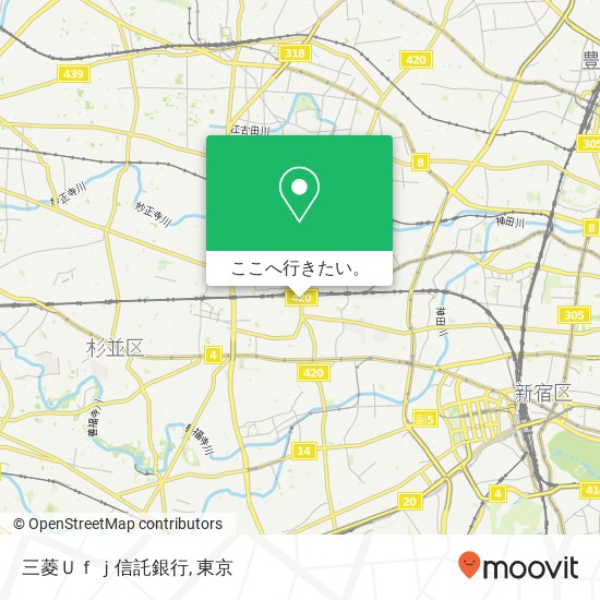 三菱Ｕｆｊ信託銀行地図