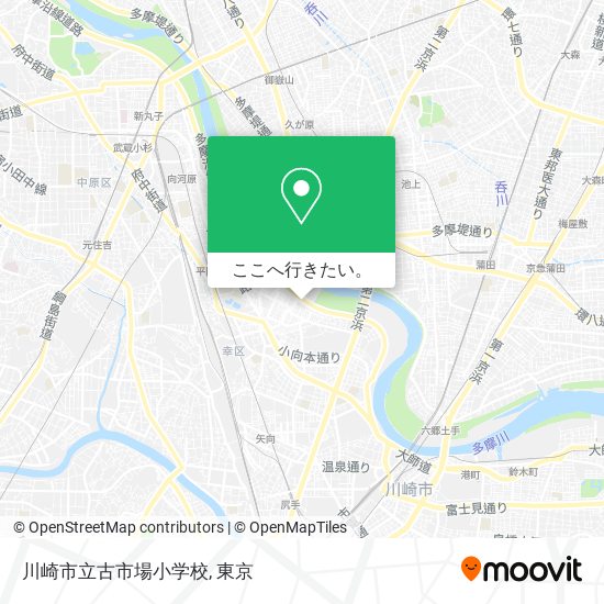 川崎市立古市場小学校地図