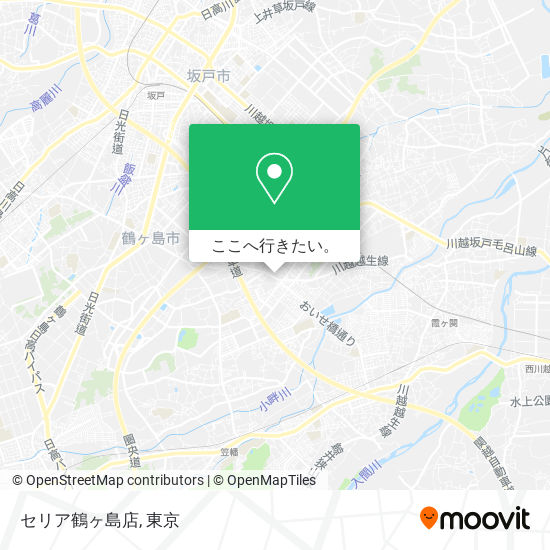 セリア鶴ヶ島店地図