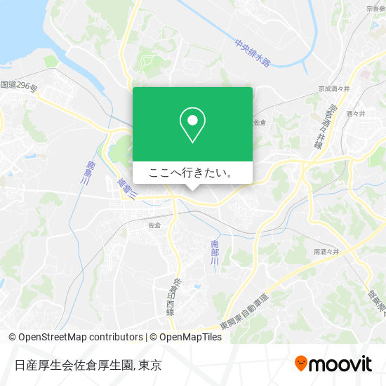 日産厚生会佐倉厚生園地図