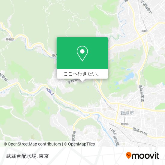 武蔵台配水場地図